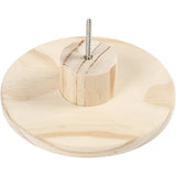 Kleiderhaken, rund, D: 15 cm, Tiefe 4,5 cm, Kiefer - 1 Stk