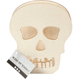 Halloween-Figur, Totenkopf, H: 13,5 cm, Tiefe 3 cm, B: 11,5 cm, 1 Stk