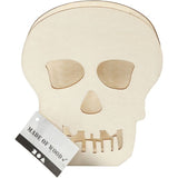 Halloween-Figur, Totenkopf, H: 13,5 cm, Tiefe 3 cm, B: 11,5 cm, 1 Stk