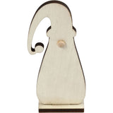 Weihnachtswichtel, H: 10 cm, Tiefe 1,5 cm, B: 4,5 cm, Dicke 3 mm, 3 Stk/ 1 Pck