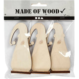 Weihnachtswichtel, H: 10 cm, Tiefe 1,5 cm, B: 4,5 cm, Dicke 3 mm, 3 Stk/ 1 Pck