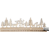Adventkalender mit Datumszahlen, H: 12 cm, L: 40 cm, B: 3,6 cm, 1 Stk