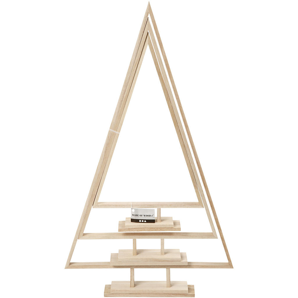 Weihnachtsbäume, H: 40+50+60 cm, B: 22,5+29+35 cm, Blauglockenbaum - 3 Stk