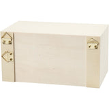 Kommode, 2 Schubladen, Größe 9,2x17,7 cm, Innenmaß 7,2x7,2 cm, Sperrholz - 1 Stk