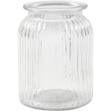 Glasgefäß, H: 14,5 cm, D: 11 cm, Lochgröße 7 cm - 6 Stk