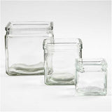 Kerzenglas, H: 5,5 cm, Größe 5,5x5,5 cm, 12 Stk./ 1 Box