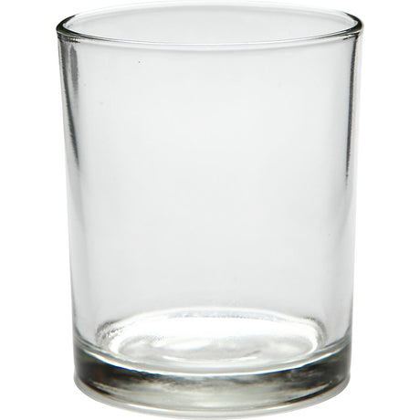 TeaLight holder in glass, H: 8,4 cm, D: 7 cm, 240 ml 