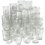Teelichthalter, H: 5,3-9,2 cm, D: 4,5-7,3 cm, Inhalt kann variieren , 72 Stk./ 1 Box