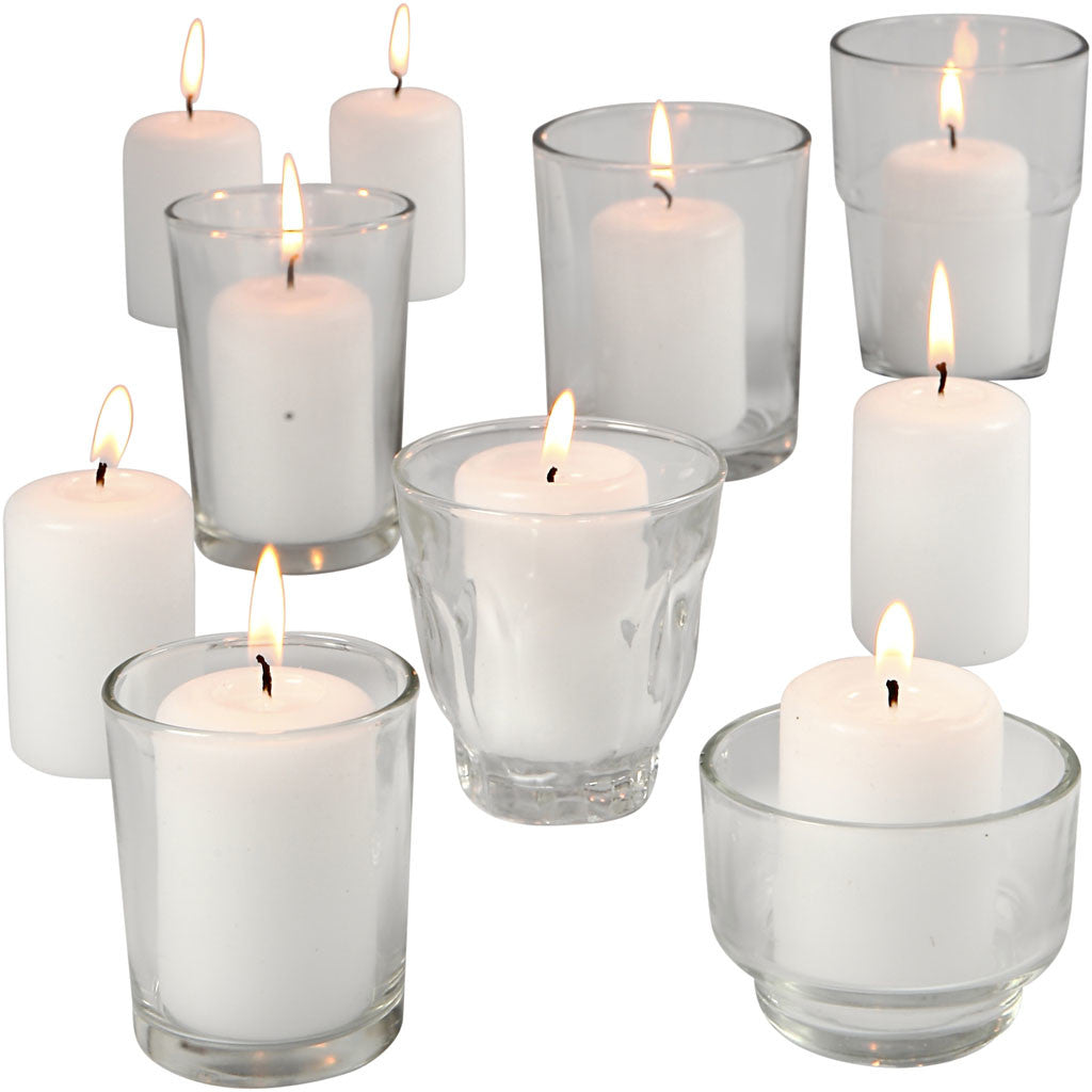 Teelichthalter, H: 5,3-9,2 cm, D: 4,5-7,3 cm, Inhalt kann variieren , 72 Stk./ 1 Box