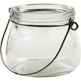 Kerzenglas, H: 6,5 cm, D: 7,5 cm, 12 Stk./ 1 Box