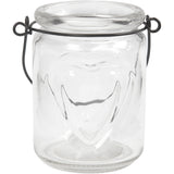 Kerzenglas, H: 9,5 cm, D: 6,5 cm, 12 Stk./ 1 Box