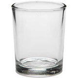 Teelichtglas, H: 6,5 cm, D: 4,5 cm, 4 Stk