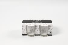Teelichtglas, H: 6,5 cm, D: 4,5 cm, 4 Stk