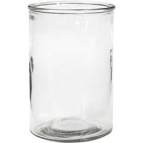 Kerzenglas, H: 14,5 cm, D: 10 cm, 6 Stk./ 1 Box