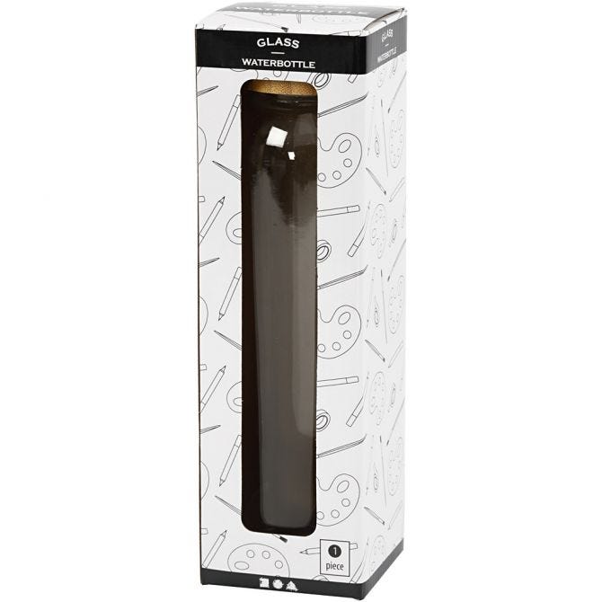 Wasserflasche, H 22 cm, D 6,7 cm, 500 ml - 1 Stk