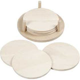 Scheiben, D: 9,5 cm, Dicke 5 mm, Blauglockenbaum - 6 Stk