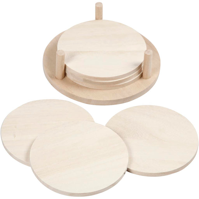 Slices, D: 9.5 cm, thickness 5 mm, paulownia 