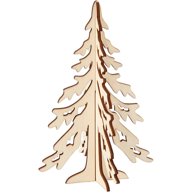 Christmas Tree, H: 20 cm, W: 13 cm, plywood 