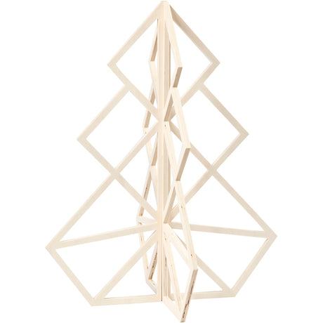Christmas Tree, H: 60 cm, W: 48 cm, plywood 