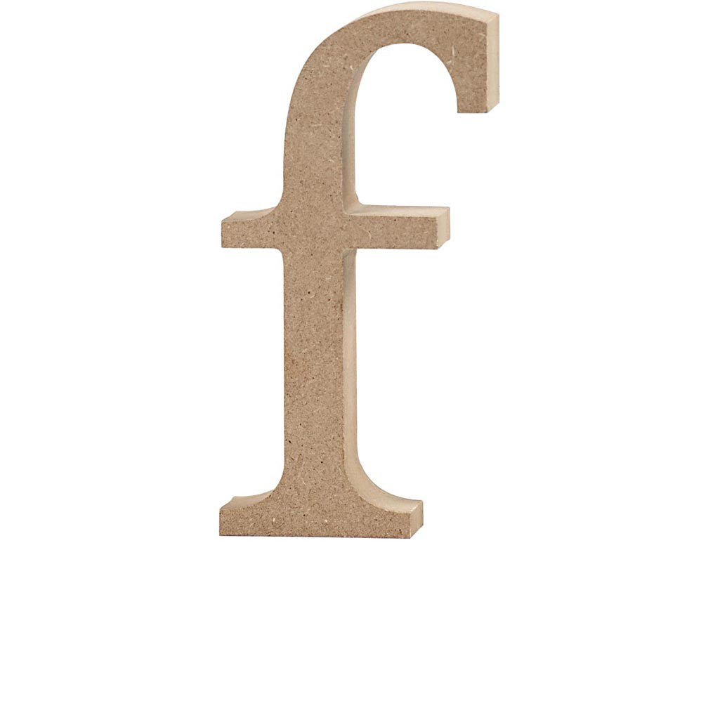 Buchstabe f, 130x20mm MDF - 1 Stk