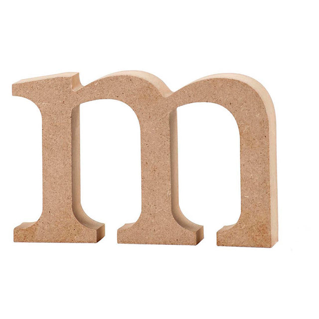 Letter, m, H: 8 cm, thickness 2 cm, MDF 