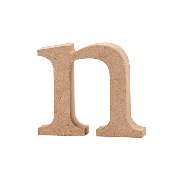 Letter, n, H: 8 cm, thickness 2 cm, MDF 