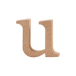 Letter, u, H: 8.5 cm, thickness 2 cm, MDF 