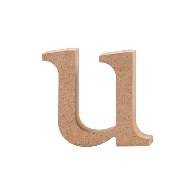Letter, u, H: 8.5 cm, thickness 2 cm, MDF 