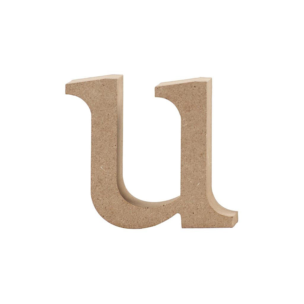 Buchstabe u, 85x20mm MDF - 1 Stk