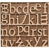 Wooden Letters, including free wooden display, H: 8 cm, thickness 2 cm, MDF 