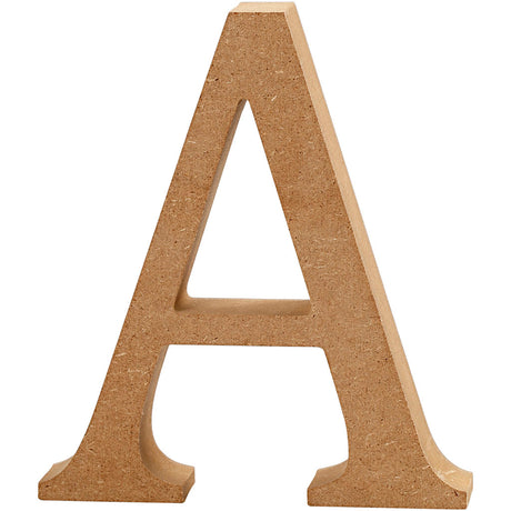 Letter A, H: 13 cm, thickness 2 cm, MDF 