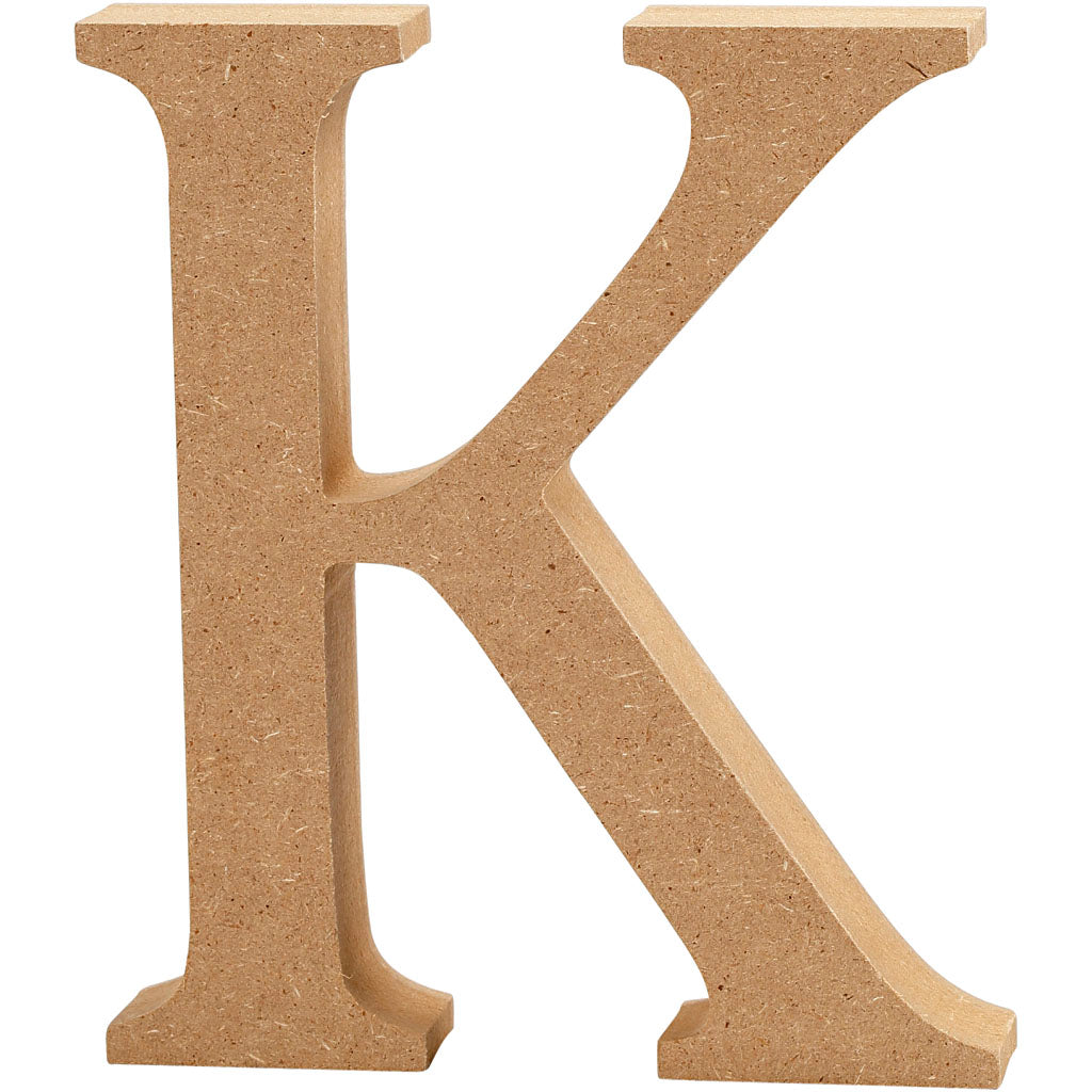 Letter K of MDF 130mm, thickness 2 cm 
