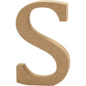 Buchstabe S, 130x20mm MDF - 1 Stk