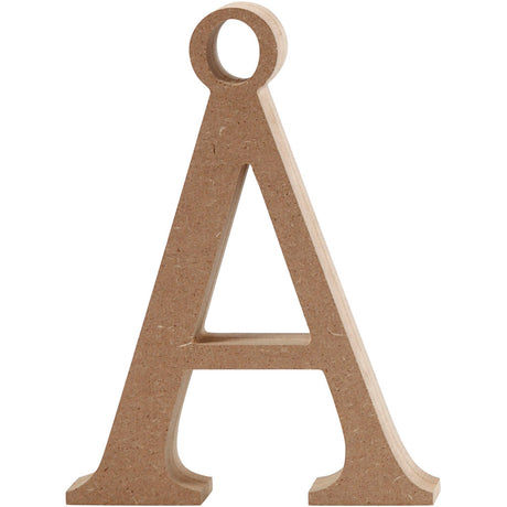Letter Ã, H: 15.5 cm, thickness 2 cm, MDF 
