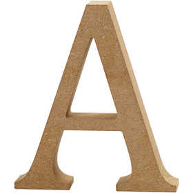 Buchstabe A, 80x15mm, MDF - 1 Stk