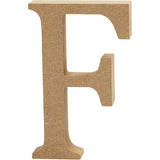 Buchstabe F, 80x15mm, MDF - 1 Stk