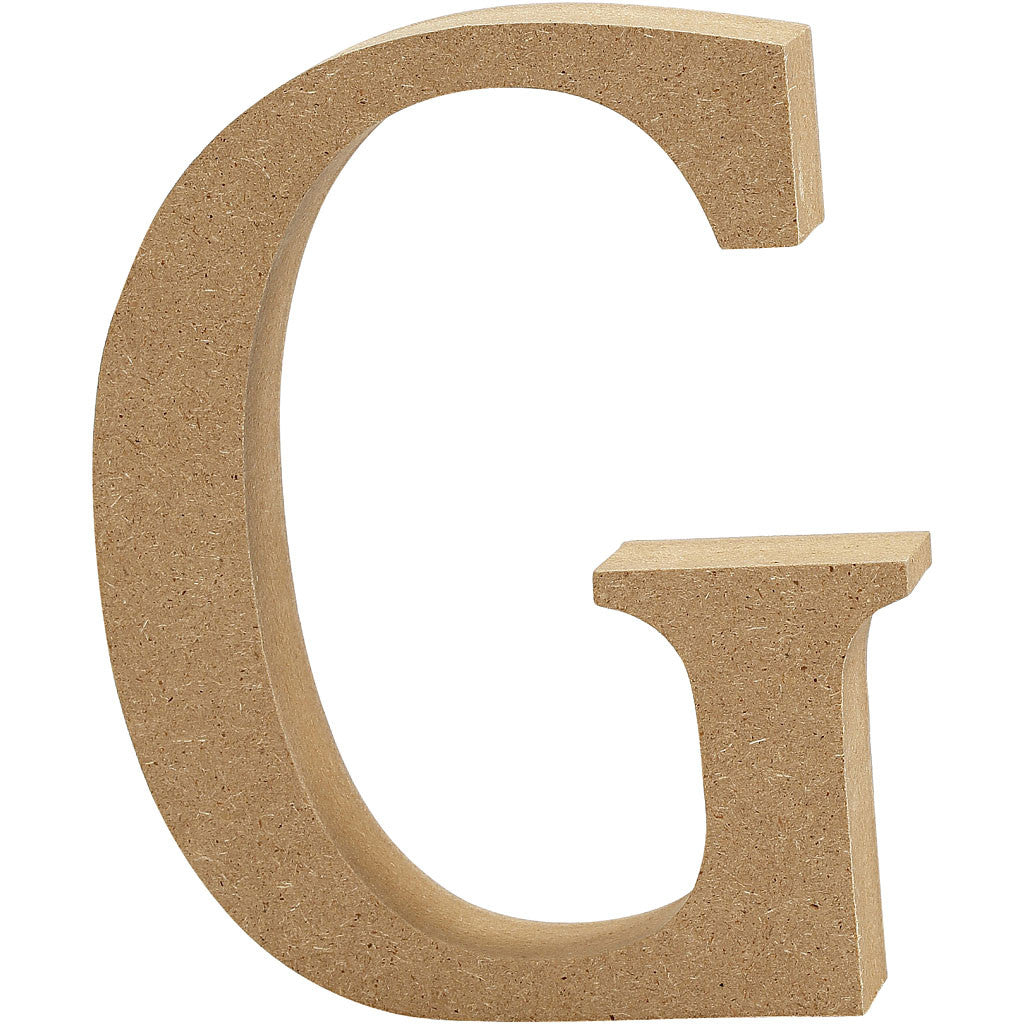 Buchstabe G, 80x15mm, MDF - 1 Stk