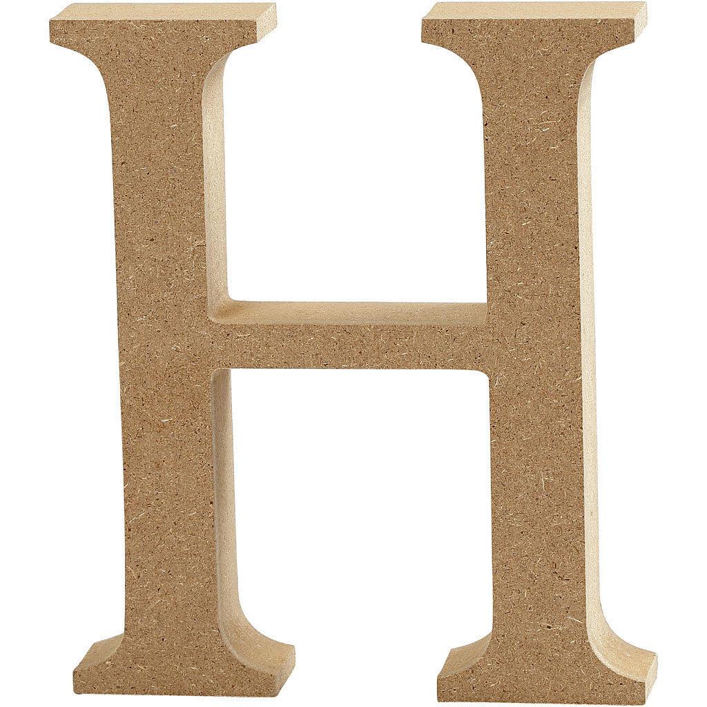 Buchstabe H, 80x15mm, MDF - 1 Stk