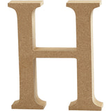 Buchstabe H, 80x15mm, MDF - 1 Stk
