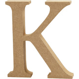 Buchstabe K, 80x15mm, MDF - 1 Stk