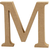 Buchstabe M, 80x15mm, MDF - 1 Stk