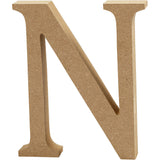 Buchstabe N, 80x15mm, MDF - 1 Stk