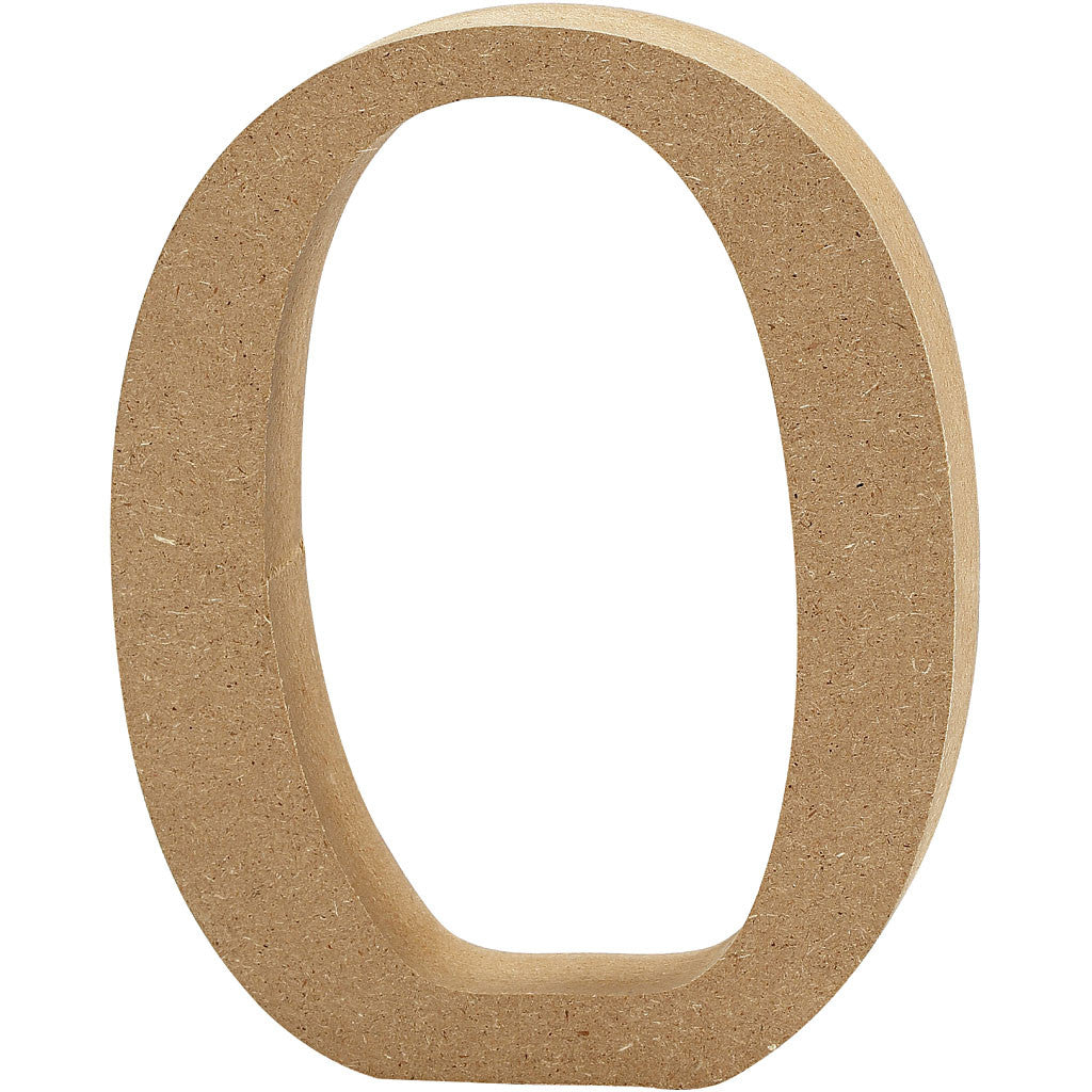 Buchstabe O, 80x15mm, MDF - 1 Stk