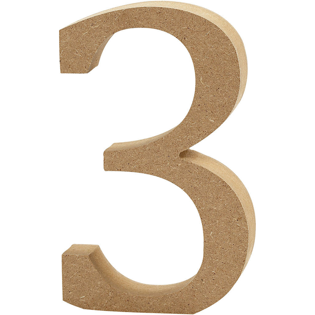 Anzahl 3, 80x15mm MDF - 1 Stk