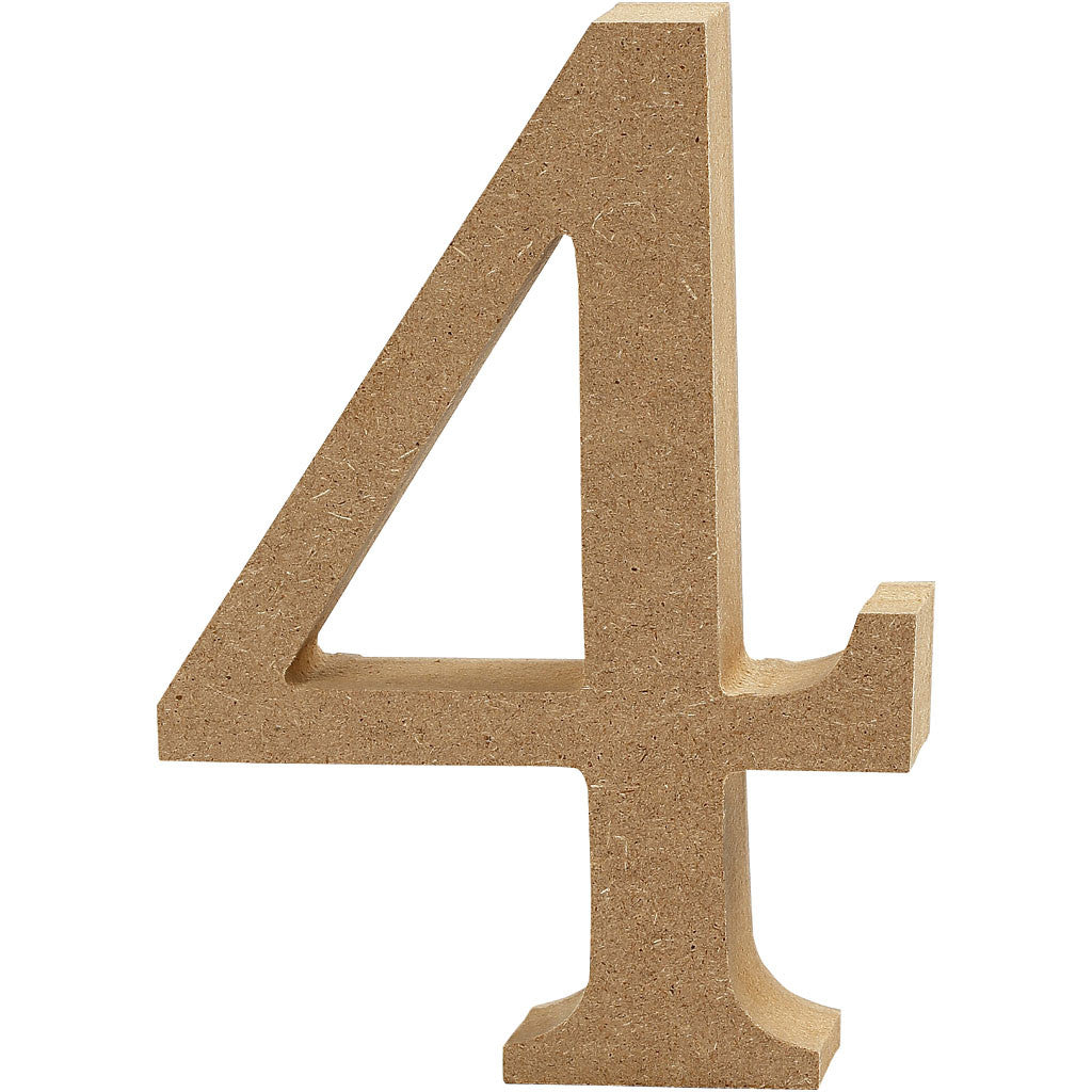Anzahl 4, 80x15mm MDF - 1 Stk