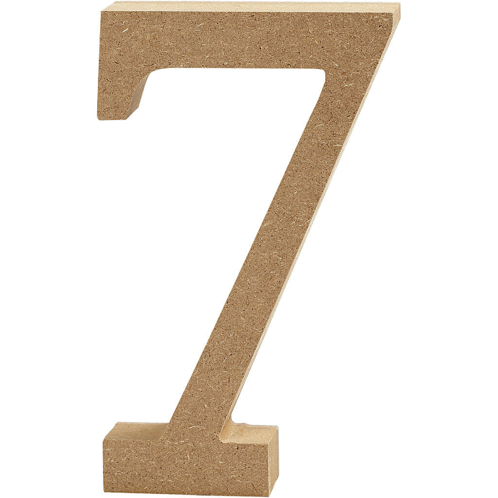 Anzahl 7, 80x15mm MDF - 1 Stk