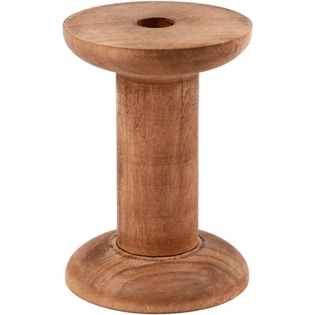 Spool, H: 70 mm, D: 20+48 mm, poplar wood, hole size 10 mm 