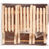 Schlitten aus Kiefernholz 6.5x2.5cm - 6 Stk