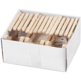 Schlitten aus Kiefernholz 6.5x2.5cm - 6 Stk