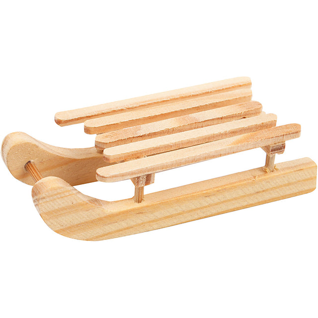 Sledge, size 6.5x2.5 cm, pine 